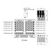 68-bottle storage capacity guide for KingsBottle KBU190W2 showing Bordeaux bottle placement on wooden shelves.