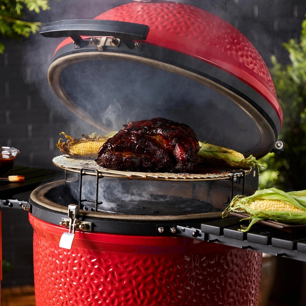 Kamado Joe SloRoller Insert for Classic Joe in Use View