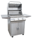 KoKoMo Grills KO-BAK3BG with Cart and Lid Open