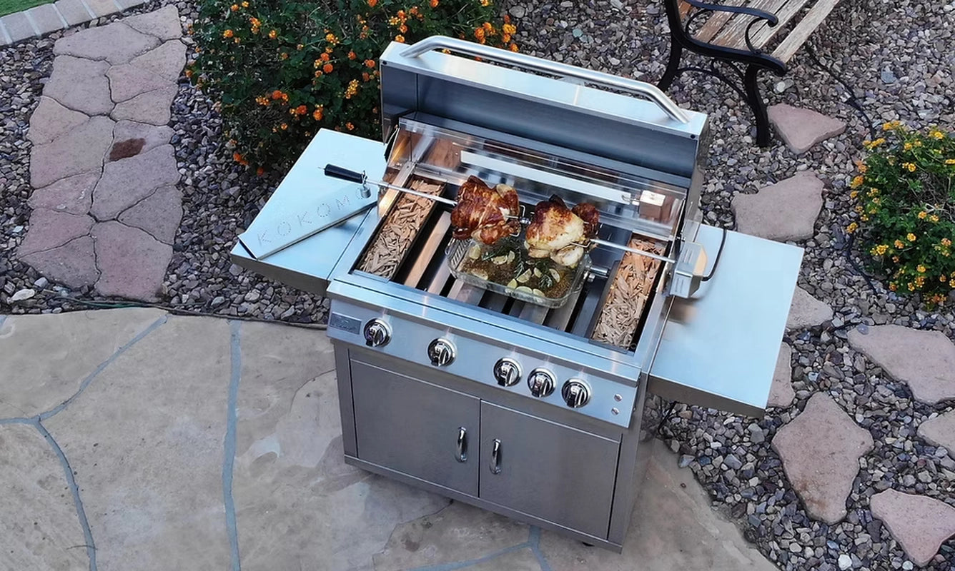 KO-BAK4BG-PRO with Cart Rotisserie Top