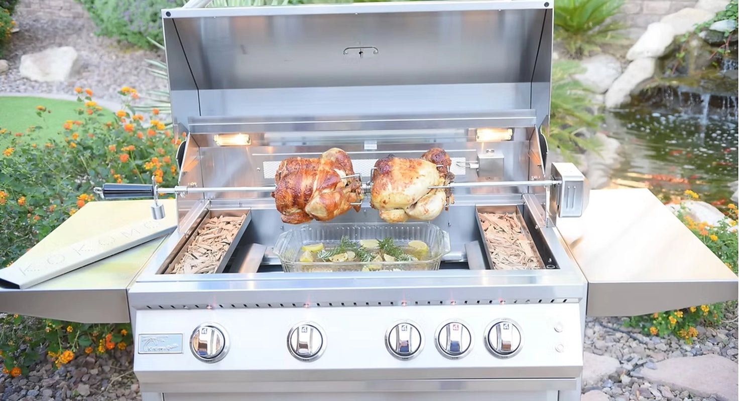 KO-BAK4BG-PRO with Cart Rotisserie