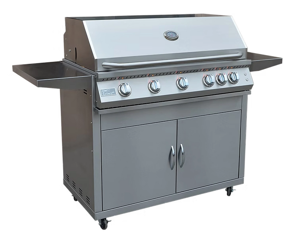 KoKoMo 5 Burner Grill with Cart Lid Closed