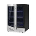 KingsBottle KBU145BX-FG LHH Stainless Steel French Door Beverage Cooler