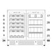 KingsBottle KBU190BW technical storage diagram showing capacity for 34 wine bottles on the left side and 98 beverage cans/bottles on the right side, with detailed shelf quantities labeled.