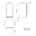 KingsBottle KBU265BX-FG LHH Dimensions