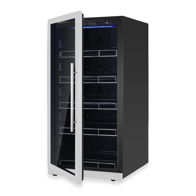 KingsBottle KBU265BX-FG LHH Tall Glass Door Fridge