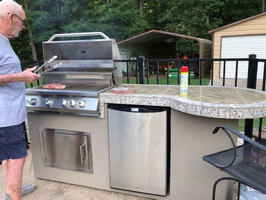 KoKoMo Maui 7.6 Island with Built-In BBQ Grill