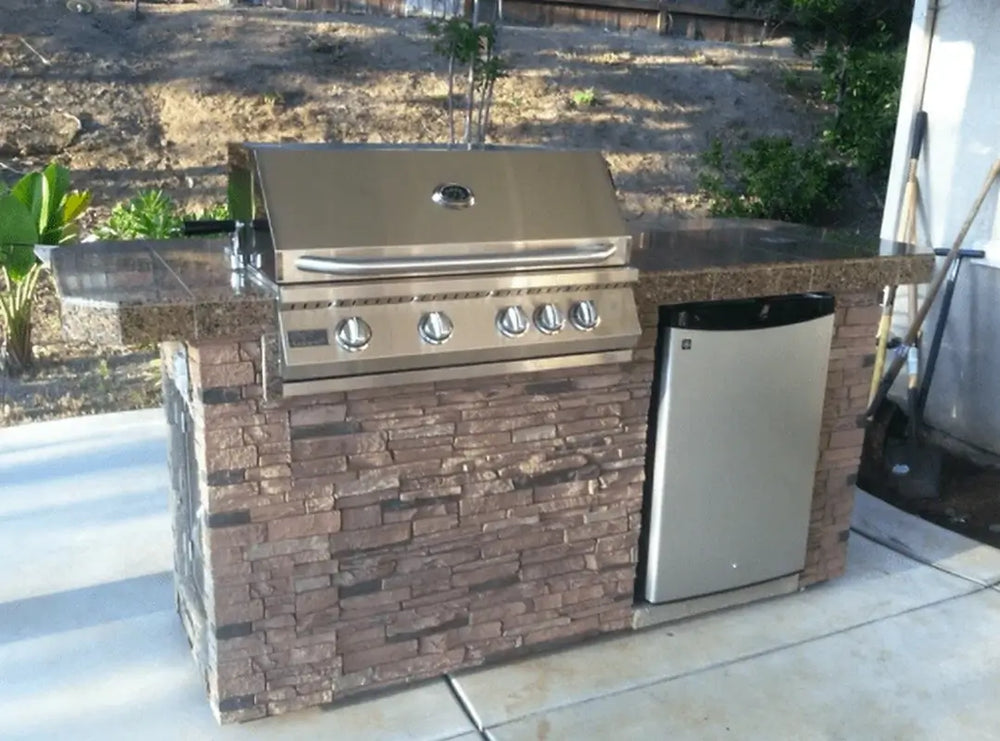 KoKoMo St. John BBQ Island in Outdoor Patio Setup