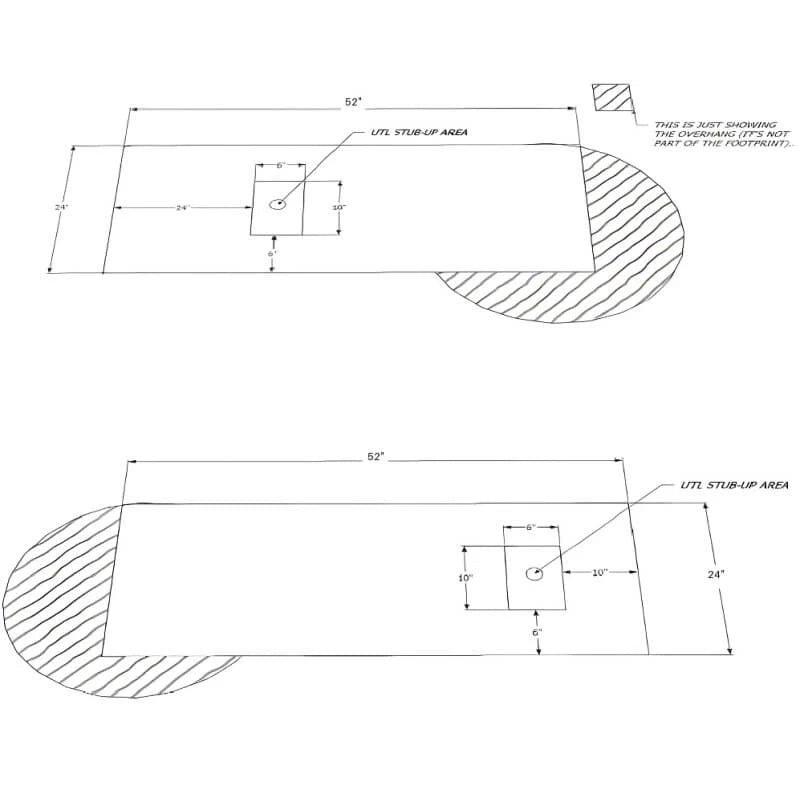 KoKoMo Grills Bar BBQ Island Dimensions