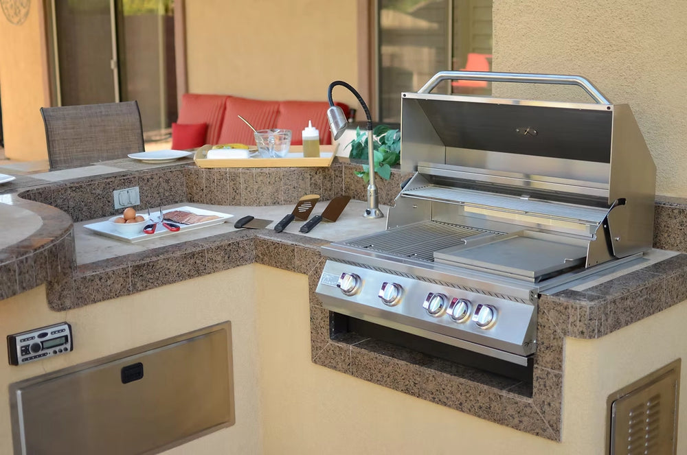 Kokomo Grill KO-BAK-GRDL Built-In Outdoor Kitchen Gas Grill Station