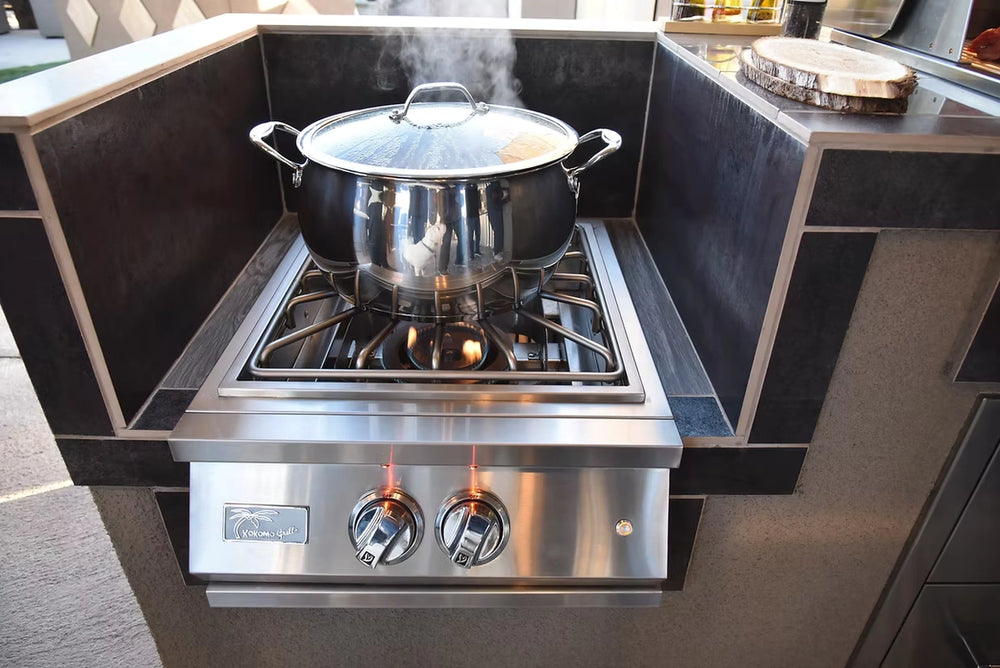 Kokomo Grill KO-PRO-PB Dual Brass Burners