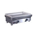 Angled front view of Le Griddle OML75C6 stainless steel gas griddle