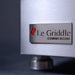 Le Griddle Commercial logo badge on OML75C6 gas griddle close-up