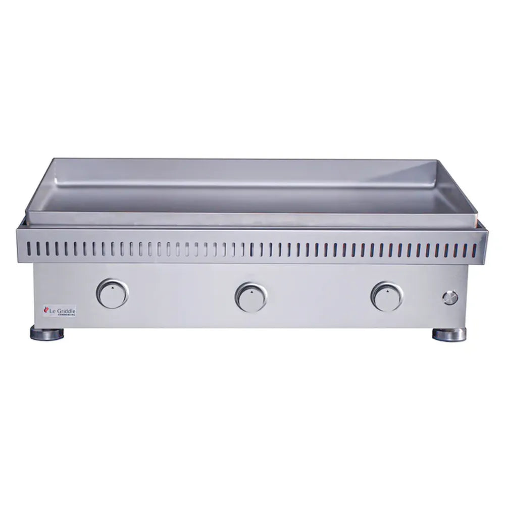 Le Griddle OML105C6 gas griddle, 6mm plate, front view