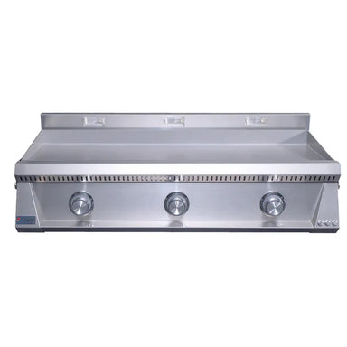 Le Griddle OML105P3 gas griddle, 3 burners, front view