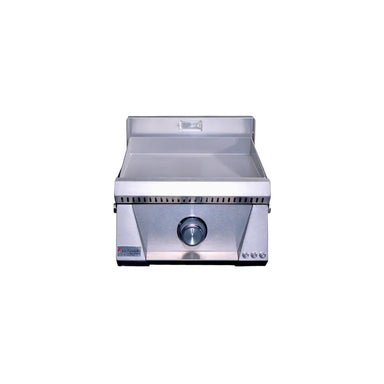 Le Griddle OML40P3 gas griddle, 3mm stainless steel plate, front view