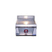 Le Griddle OML40P3 gas griddle with red control knob light and illuminated plate