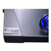 Le Griddle Pro Series logo badge and blue illuminated control knob close-up