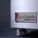 Le Griddle Commercial logo badge on OML105C3 gas griddle close-up