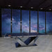 Arts Gameroom Luxor Ping Pong Table - Gray Lifestyle Sideview
