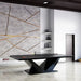 Arts Gameroom Luxor Ping Pong Table - Black Lifestyle side view