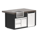 Videl Grills Luxe 64I Margarita Center BBQ Island with Fridge
