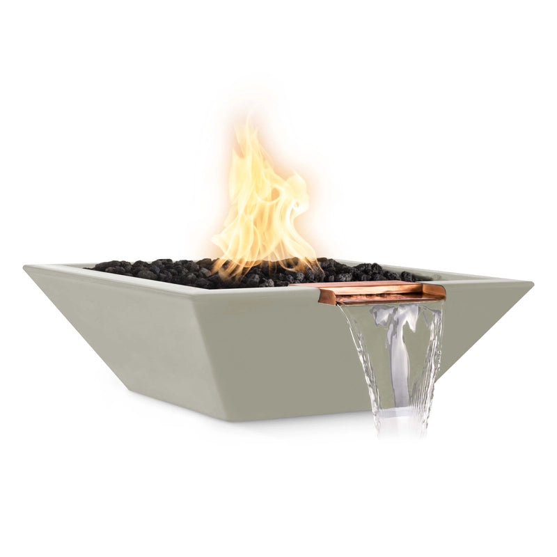 The Outdoor Plus Maya Fire and Water Fire Bowl - Ash Finish
