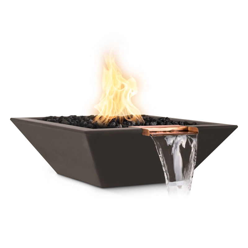 The Outdoor Plus Maya Fire and Water Fire Bowl - Chocolate Finish