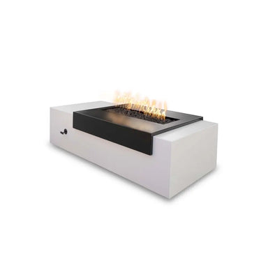 The Outdoor Plus Moonstone Fire Pit – Black & White Angled View