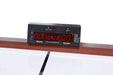 Hathaway Brentwood Air Hockey Table, close-up of digital LED electronic scorer and timer.
