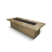 The Outdoor Plus Newport GFRC Concrete Fire Table Brown without fire