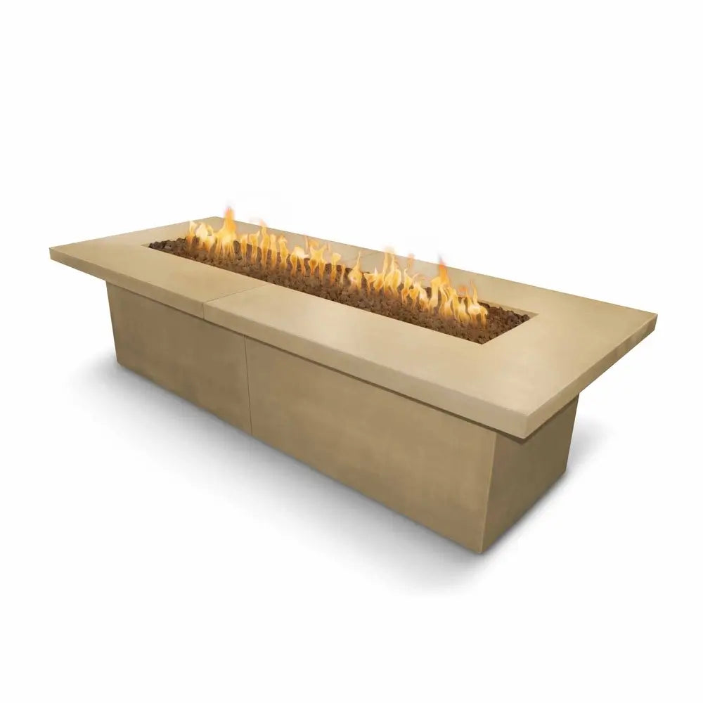 The Outdoor Plus Newport GFRC Concrete Fire Table - Brown