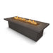The Outdoor Plus Newport GFRC Concrete Fire Table - Chestnut