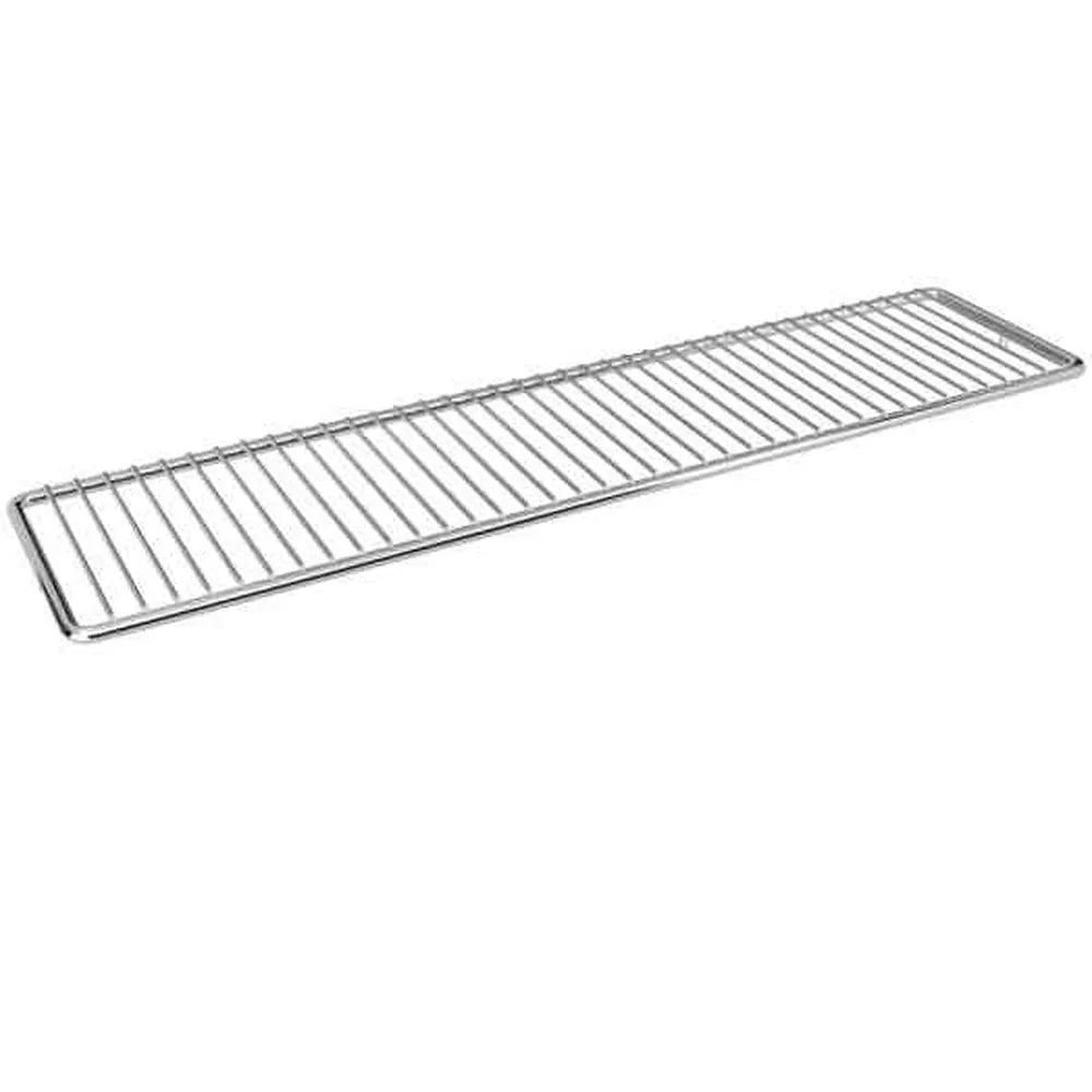 Sunstone P-Wrack-4B stainless warming rack for 34-inch IR grill, angled perspective showing long wire grate design for keeping food warm.