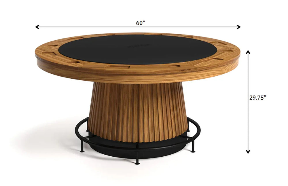 RAM Game Room PRO60TBL-W 60 inch round poker table dimensions