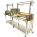 Tagwood BBQ04SS Double Santa Maria grill side angle view showing dual crank lift grilling systems