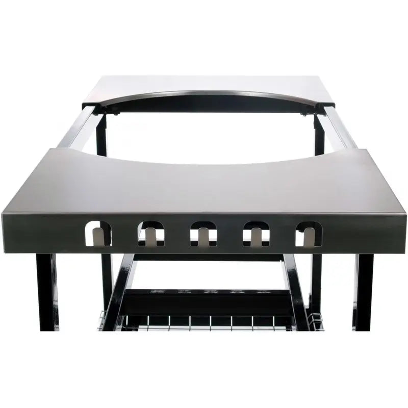 Primo Steel Cart With Stainless Steel Side Tables For Oval XL / Oval Large - Side View