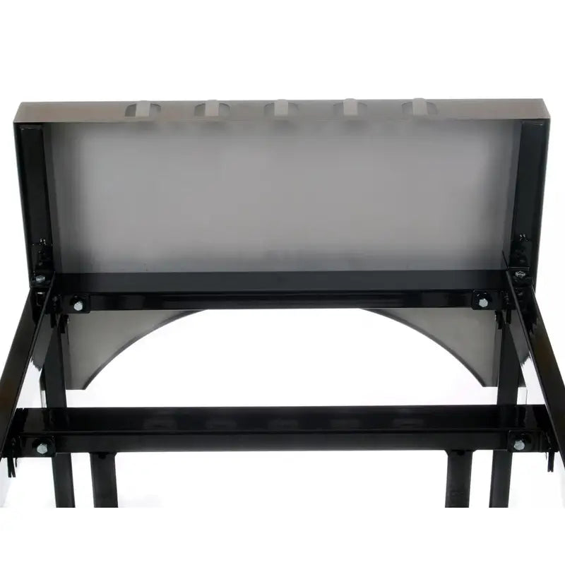 Primo Steel Cart With Stainless Steel Side Tables For Oval XL / Oval Large - View of The Shelf Underneath