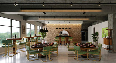 RAM Game Room PRO60TBL-W walnut poker table in luxury game room