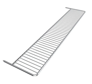 Sunstone R-WR-3B 30-inch Ruby grill warming rack, 304 stainless steel upper rack replacement with wide bar ends, angled view on white background.