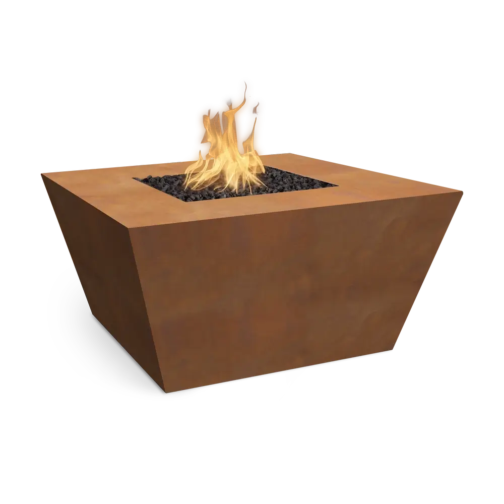 The Outdoor Plus Redan Metal Fire Pit Corten Steel