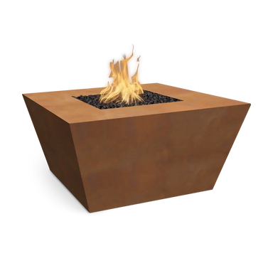 The Outdoor Plus Redan Metal Fire Pit Corten Steel