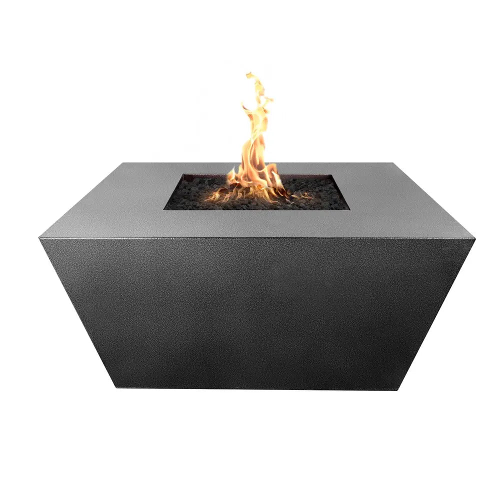 The Outdoor Plus Redan Metal Fire Pit Silver Vein