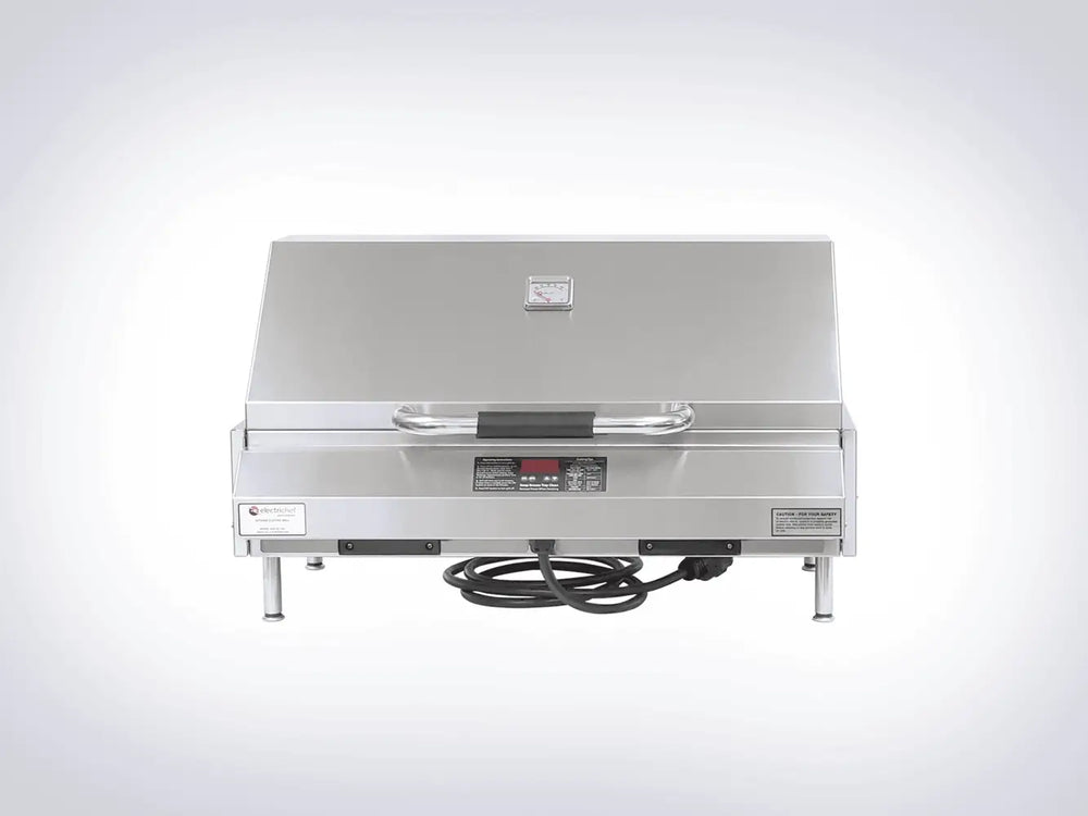 Ruby 32" Tabletop Outdoor Electric Grill Closed Lid