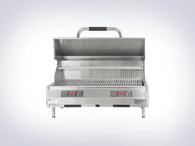 Ruby 32" Tabletop Outdoor Electric Grill Lid Up