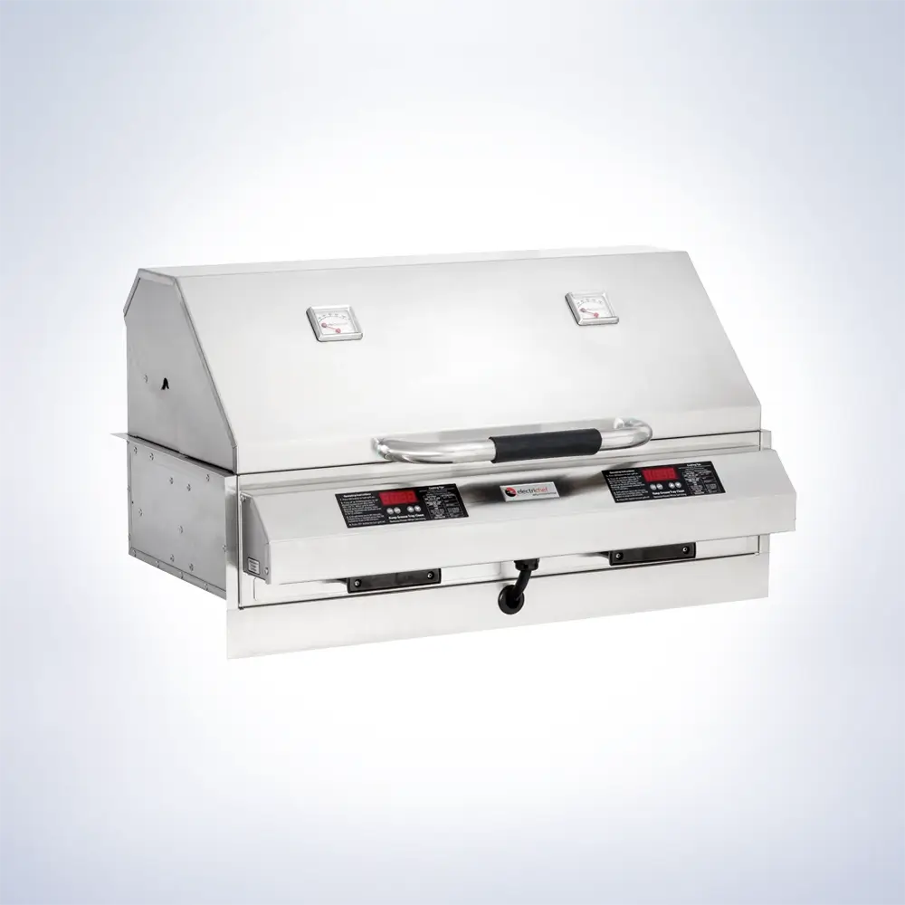 ElectriChef Ruby 32" Dual Built-in Grill - Closed Lid