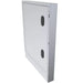 Angled view of Sunstone SCC3CSP 3-inch appliance spacer cabinet, stainless steel outdoor kitchen cabinet spacer panel.