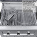 Sunstone Ruby 3-Burner Built-in Gas Grill with 60,000 BTU I-burners, 304 stainless steel construction, and included smoker box for ADA outdoor kitchen.