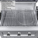 Automatic Rotisserie Kit (RUBY-RK-3B) with dual mounting brackets and 26 lb. capacity installed on a Sunstone Ruby Series grill.