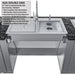 37-inch ADA Compliant Double Sink (ADASK37) with wheelchair access, 304 stainless steel construction, dual basin covers, and included soap dispenser.
